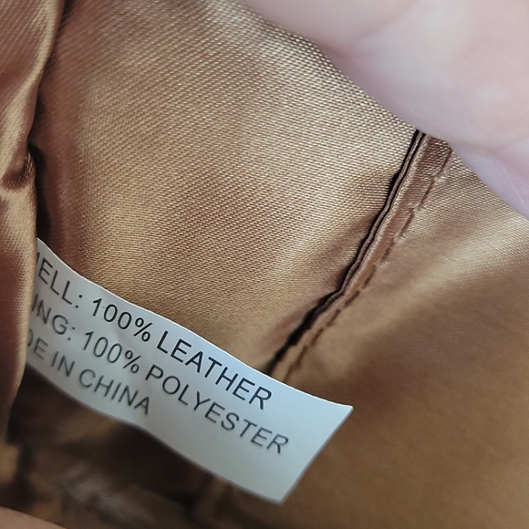 Joy & Iman cognac leather crossbody bag - Picture 12 of 14